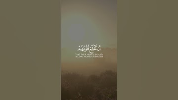 سورة الحديد - الآية 15-16 | همسات الإيمان  #همسات_الإيمان #whispersoffaithchannel #quran #قرآن