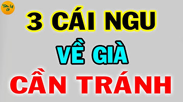3 Cái Ngu Ở Đời, SỐNG KHÔN, Tuổi Già Tránh Càng Xa Càng Tốt - Triết Lý Cổ