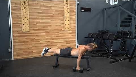 Alternating Dumbbell Prone Row Top Down