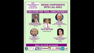 Media Conference with Lal Goel  || EDUCATION FOR TOTAL CONSCIOUSNESS  || V4NEWS LIVE screenshot 2