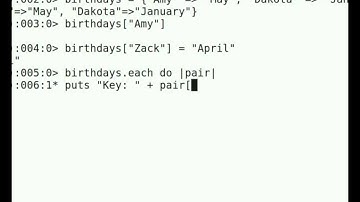 Programming With Ruby Episode 8, Hashes