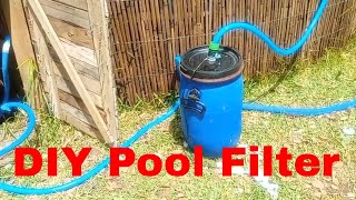 DIY Pool Filter with Water Pump