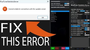 Fix RivaTuner "cannot establish connection with the update server