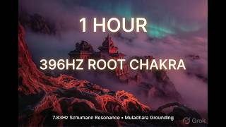 1 Hour 396Hz Root Chakra Healing with 7.83Hz Schumann Resonance & Deep Earth Grounding Drone 🌍🏔️