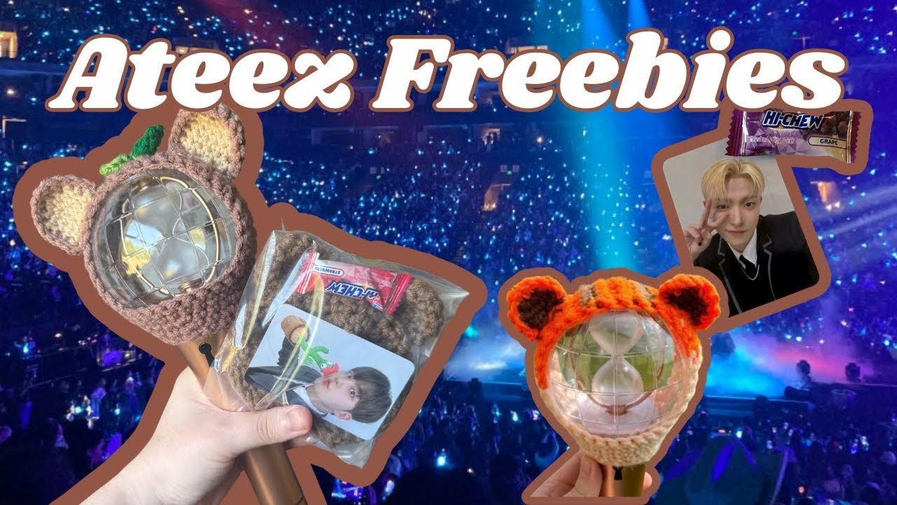 crocheting ateez concert freebies