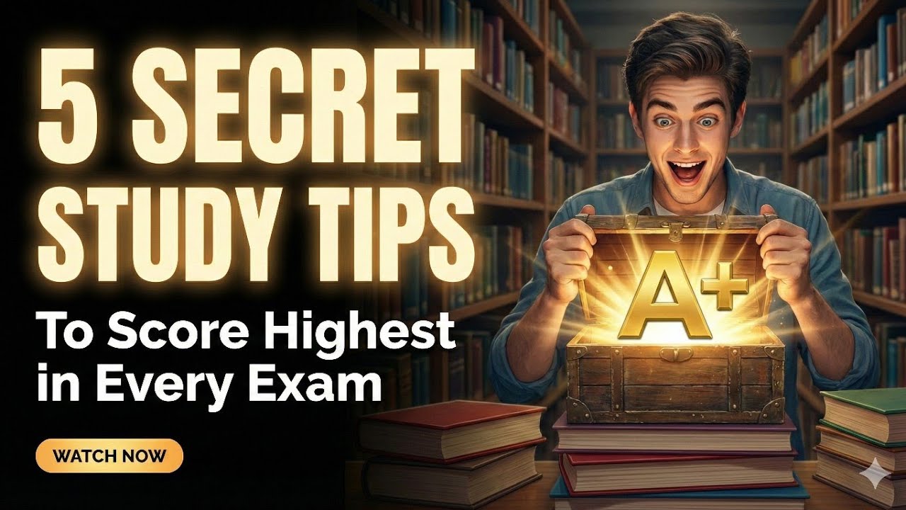 5 Secret Study Tips To Score Highest in Every Exam 🔥 2026 Best Study ...