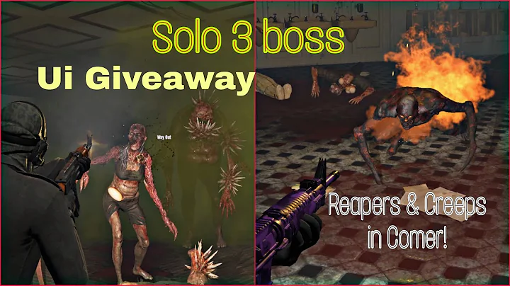 Assault Rifle Build vs the New 3 Boss Room with Creep! Bonus: Reaper-Tendril kill  - Dead Frontier 2