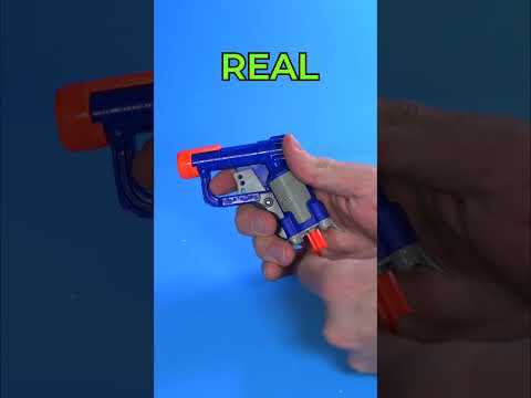 3d printed NERF blaster vs real