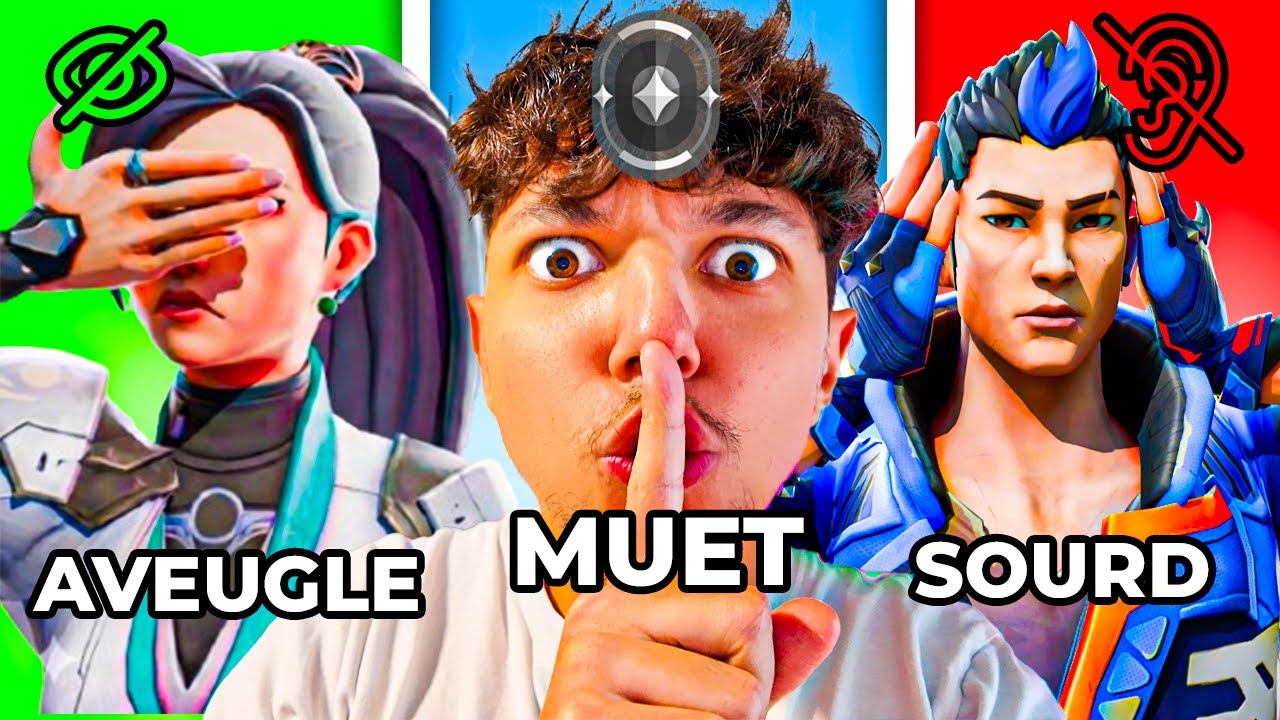 Être le MEILLEUR JOUEUR en FER en étant SOURD, MUET et AVEUGLE sur VALORANT !