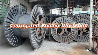 Corrugated Bobbin Workshop #bobbin #cablebobbin #cablespool #cabledrum