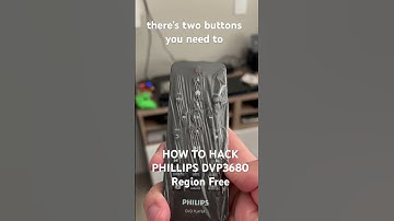 How to hack Phillips DVP3680 region free #dvdplayer #hack #regionfree