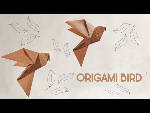 Origami Bird Tutorial - Paper Bird Craft - Origami Easy