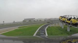 Fiorano gt challenge racing roller coaster front seat pov ferrari
world abu dhabi uae