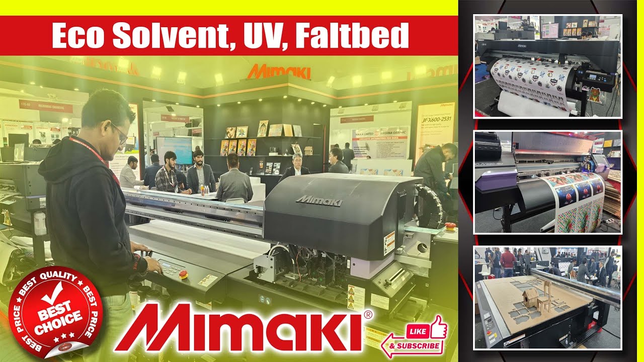 Printpack India 2025 | Mimaki Eco-Solvent, UV Roll-to-Roll, Flatbed Cutting Machines & More!"