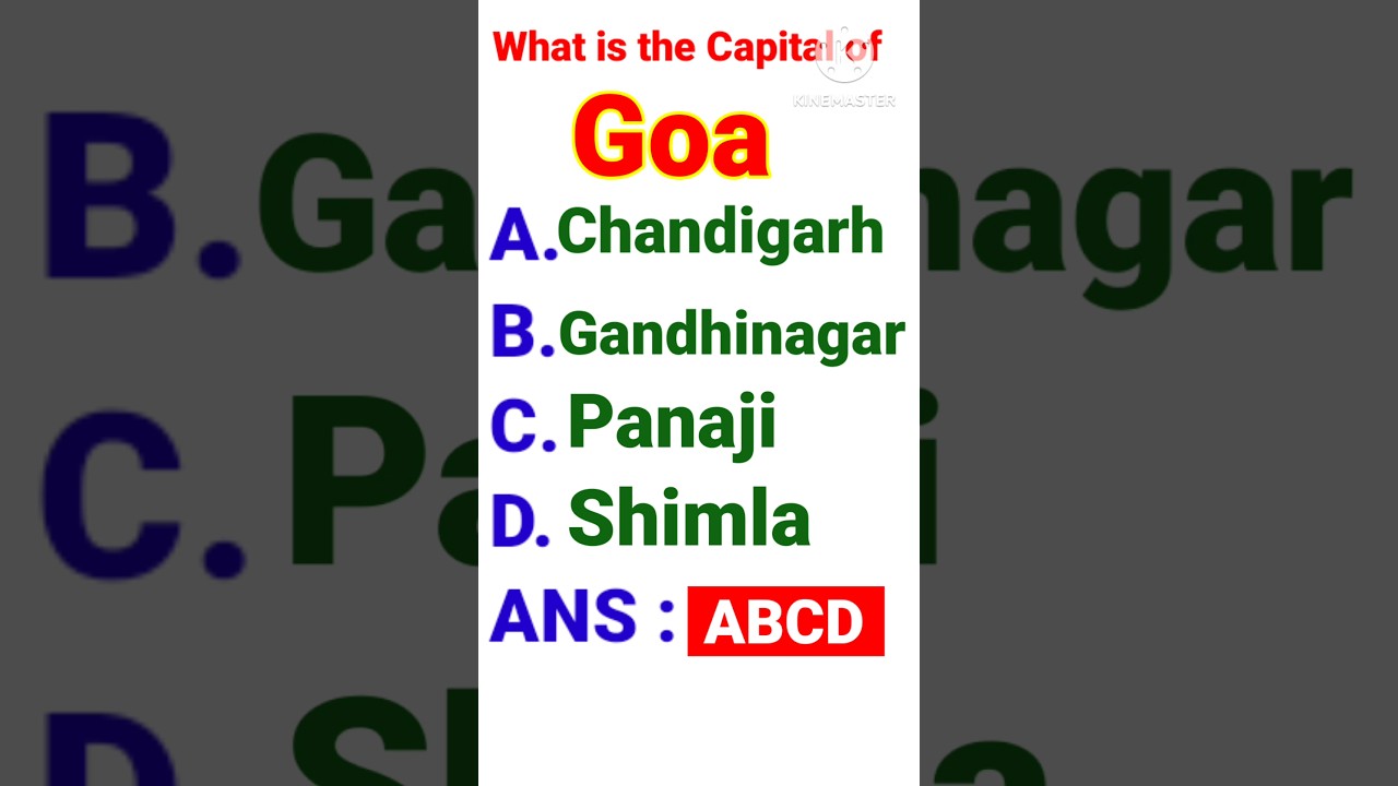 Capital of Goa 