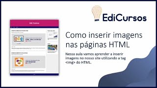 Aula 09 - Como inserir imagens nas páginas HTML
