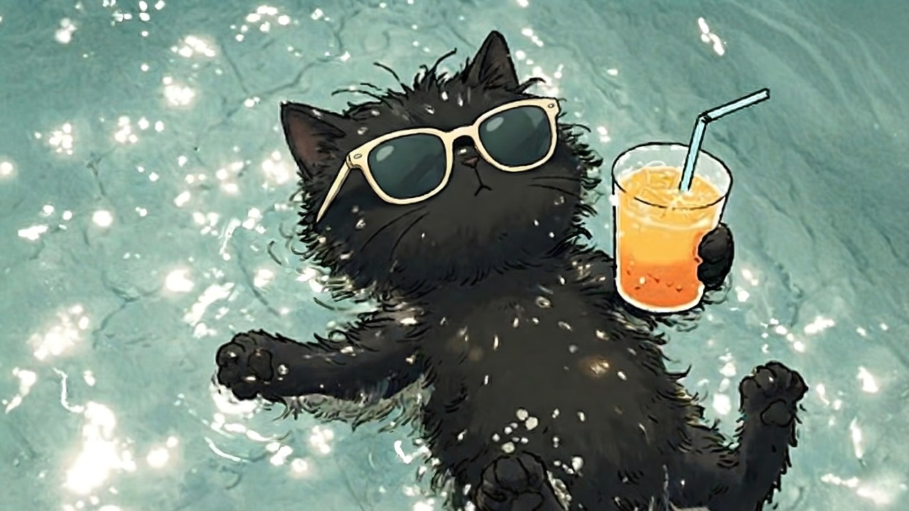 Cat Jazz,Relax | Luxury Poolside Jazz for Deep Relaxation