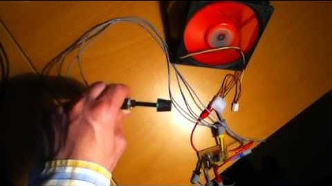 Demo of PWM controlled box fan, PCB and most electronics co