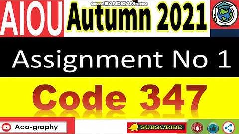 ⏩ AIOU Code 347 Solved Assignment No.1 Autumn 2021 || BANKING || Level: FA/ I.Com