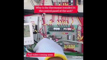 Why is the thermostat installed in the control panel of the unit? zamil package AC, package AC,