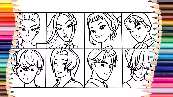 KPop Demon Hunters All Characters /KPop Demon Hunters New Coloring Pages / Copyright Free Music