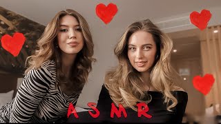 ASMR ОТ ПОДРУГИ❤️ расчёсывание и плетение волос❤️близкий шёпот