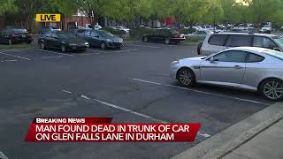 Body found in trunk of car at Durham apartment complex