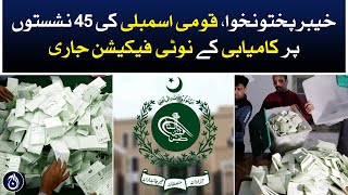 ECP releases notification of successful candidates for National Assembly constituencies in KP