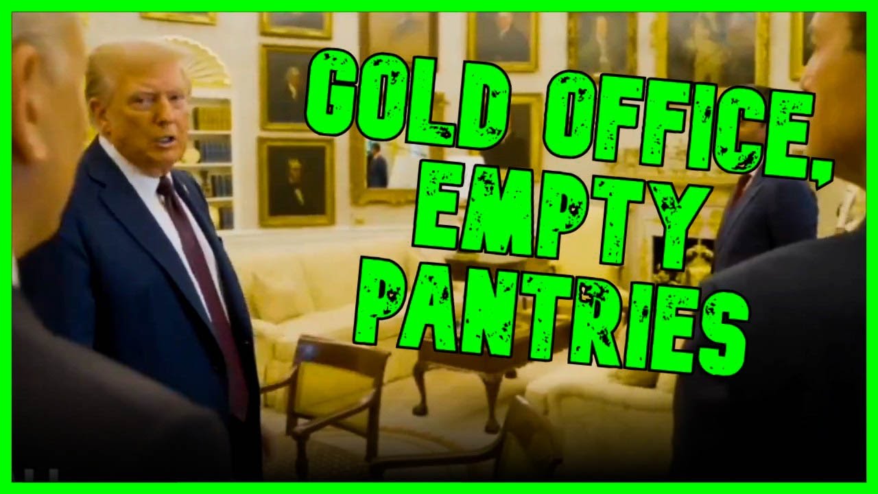 Trump Shows Off HIDEOUS Gold Oval Office As He SLASHES Food Aid For The Poor | Kyle Kulinski Show