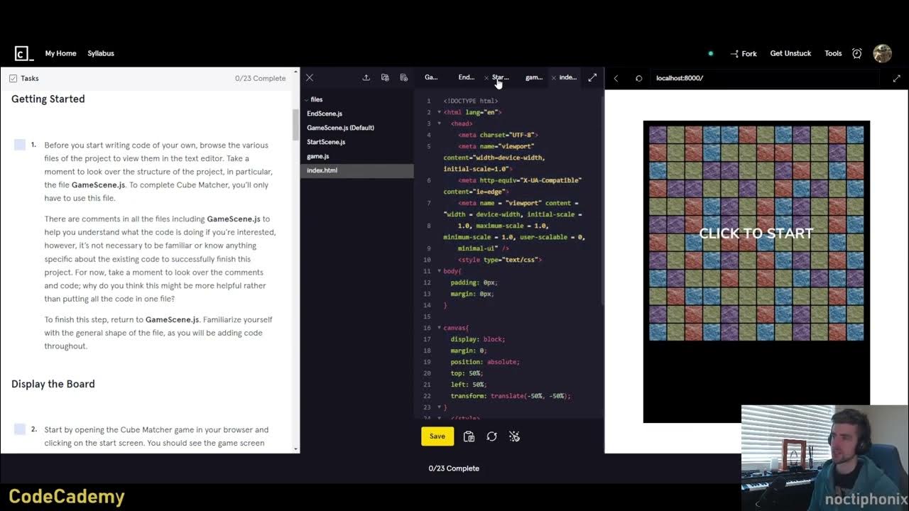 Cube Matching Game | CodeCademy | Learning to Code - YouTube