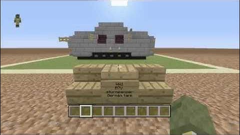 Minecraft Tutorial WW1 German A7V Sturmpanzerwagen Tank