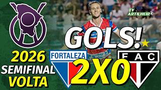 [Cearense '26] Semifinal | Volta | Fortaleza 2 X 0 Ferroviário | GOLS! | TV ARTILHEIRO