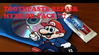 Mythbusting : Does Toothpaste Really fix /repair Scratched Video Games ??