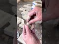 Casting my newest mold design. It will become a high fire porcelain planter.
