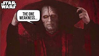 Why Palpatine Told Anakin the ONLY Weakness of the Sith - Star Wars Explained