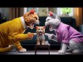 Mom  dad cat fight affect the kitty  sad cat story cat cute catmemes