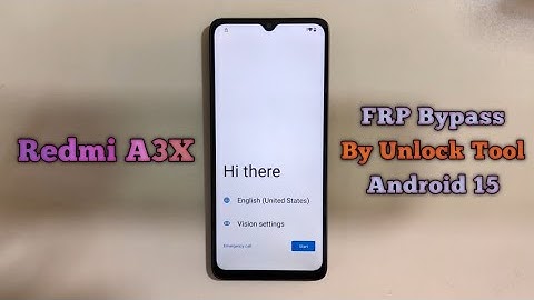 Redmi A3X FRP Bypass Unlock Tool Test Point Xiaomi Redmi A3X Google Account Remove Android 15 New