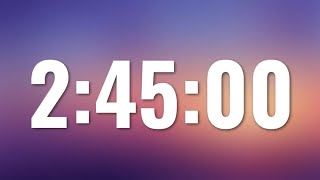 2 Hour 45 Minute Timer - No Sounds, No Ads, No Music