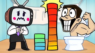 TV Woman but POWER LEVELS DAILY LIFE Skibidi Toilet Animation // Poppy Playtime Chapter 3 Animation