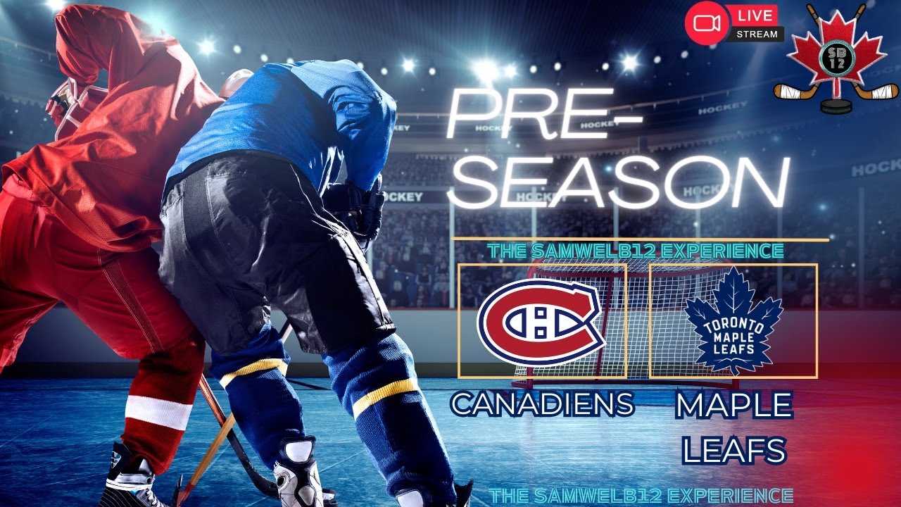 MONTREAL CANADIENS vs TORONTO MAPLE LEAFS Preseason - Live Play-by-Play - Oct 2
