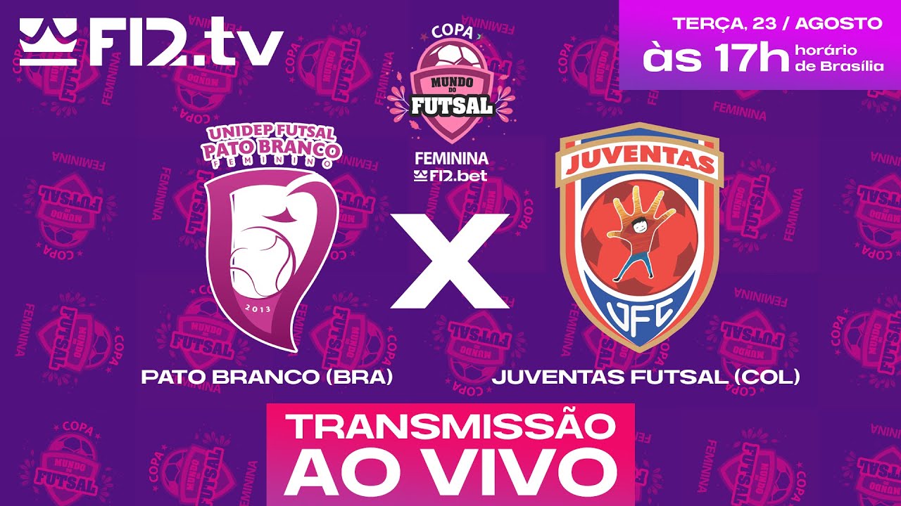 PATO BRANCO (BRA) X JUVENTAS FUTSAL (COL) - Copa Mundo do Futsal F12 ...