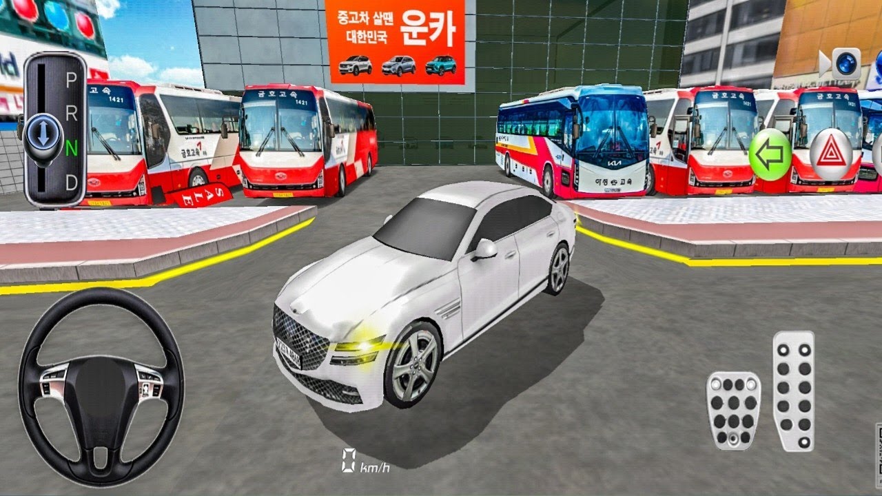New Hyundai Bus Dealership Business Start & Bus Parking–3D driving ...