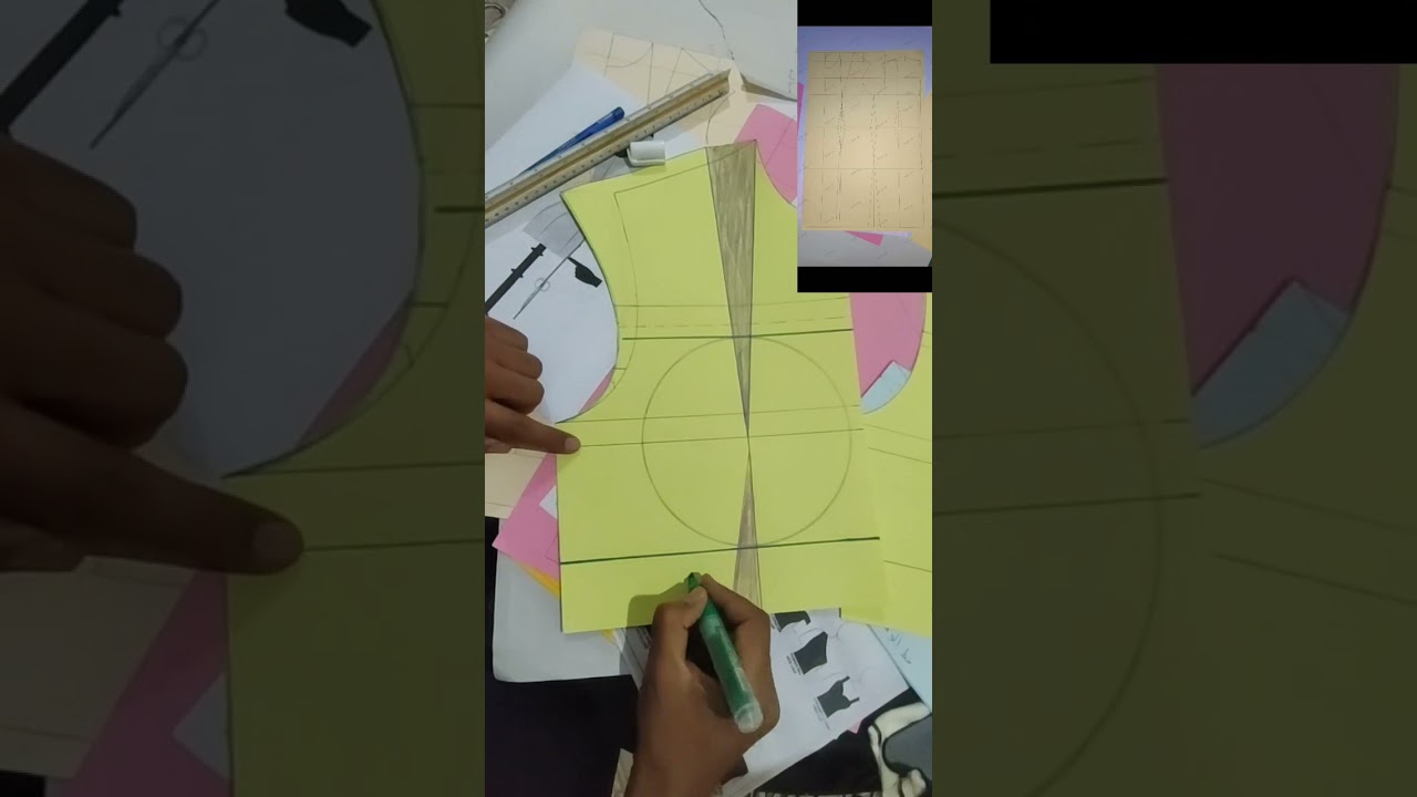 مناقشة وتشريح باترون بنسة الكتف من باترون مسطح 🌹🥰🇩🇿