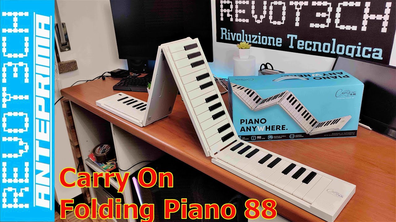 Tastiera Carry On PIEGHEVOLE 88 Tasti: Unboxing e Panoramica. Suona il  Piano Ovunque! 