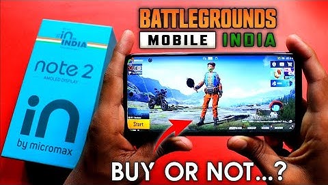 Micromax in Note 2 BGMI Game Review With Screen Recording || in Note 2 Buy or Not for Gaming..?
