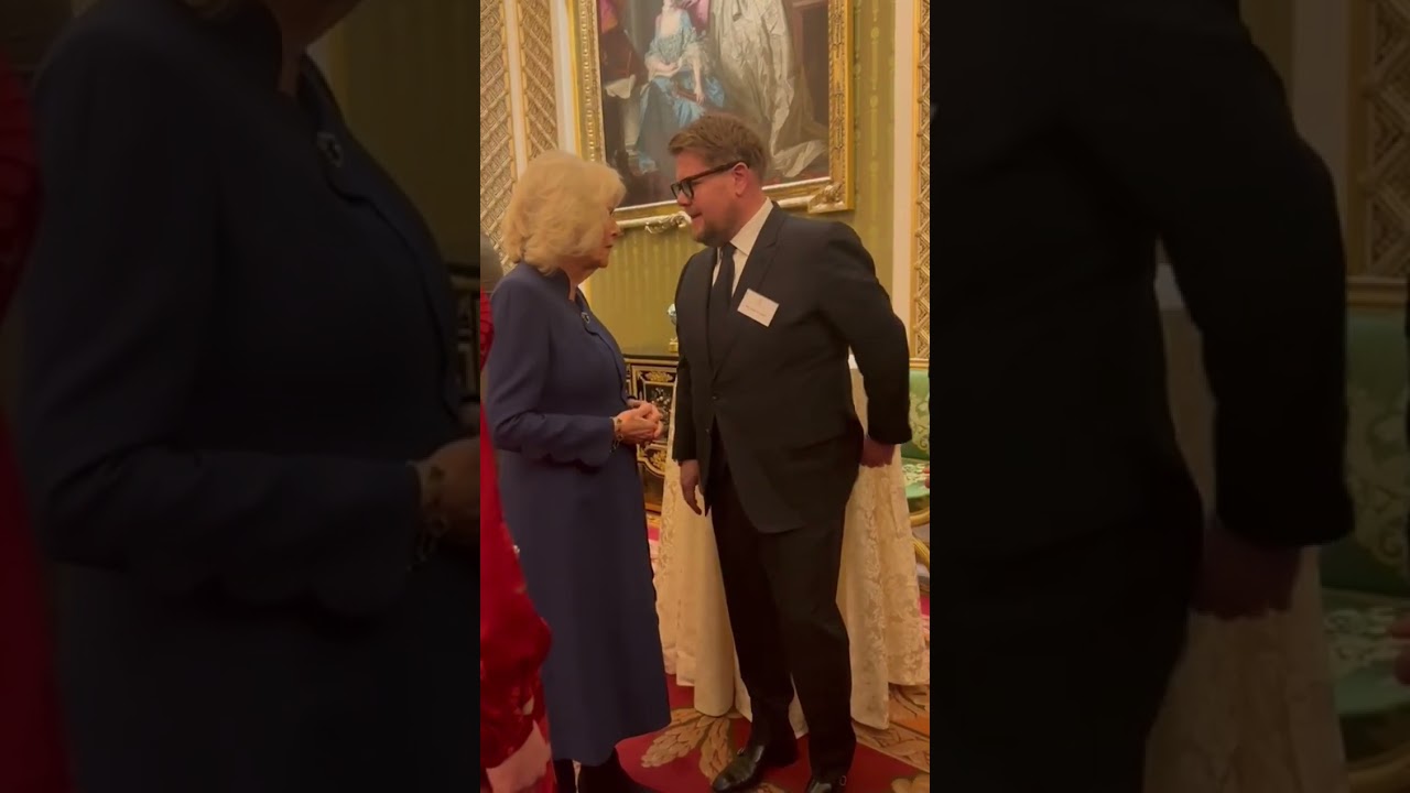 Gavin and Stacey actor, James Corden seemed more than happy to chat with Camilla ❤️