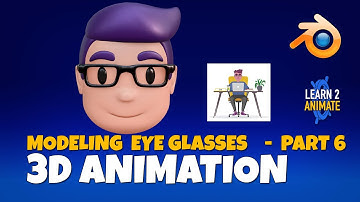 Modeling the Eyeglasses Part 06 Blender 3.1 Beginner Tutorial - Converting a 2D Illustration to 3D