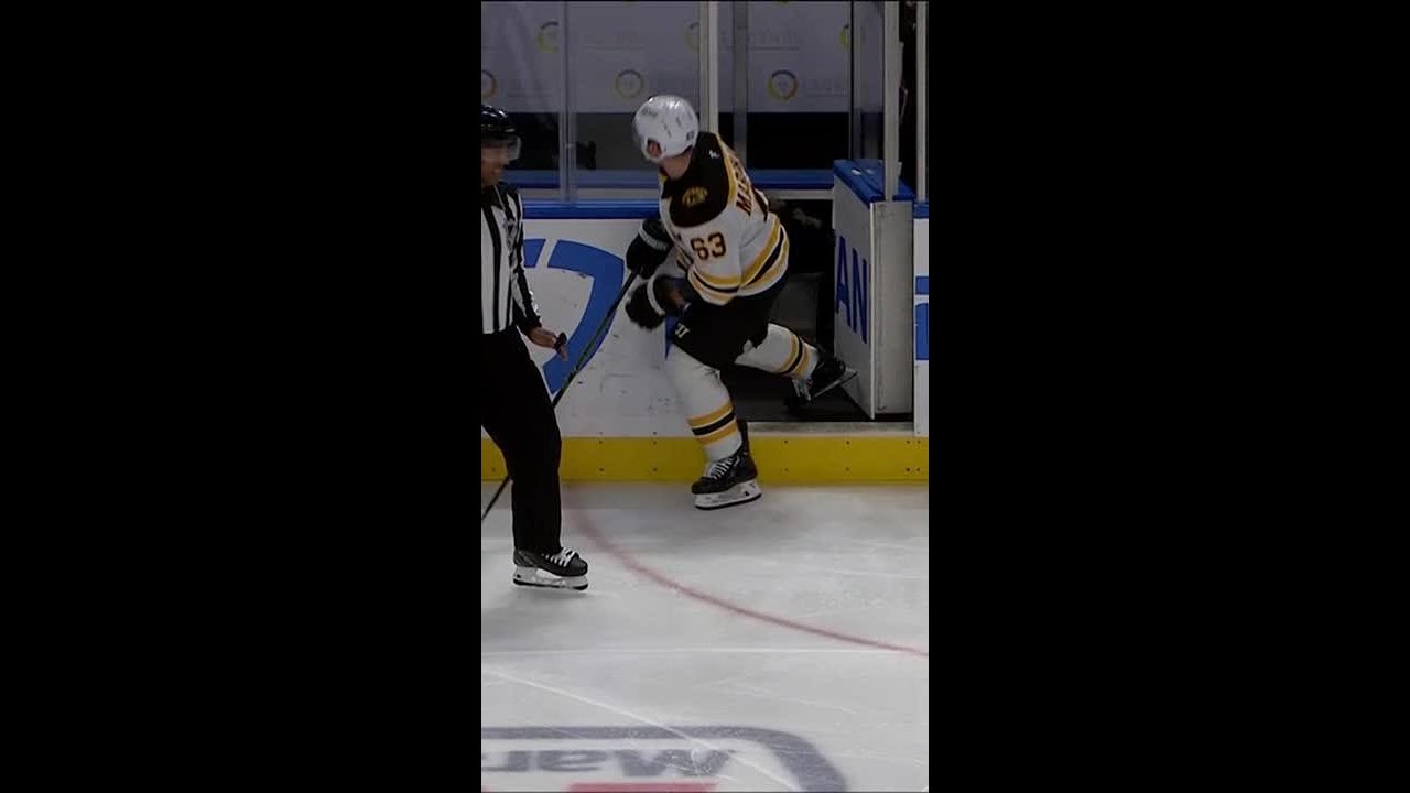 Brad Marchand Got Stuck In The Penalty Box 😂