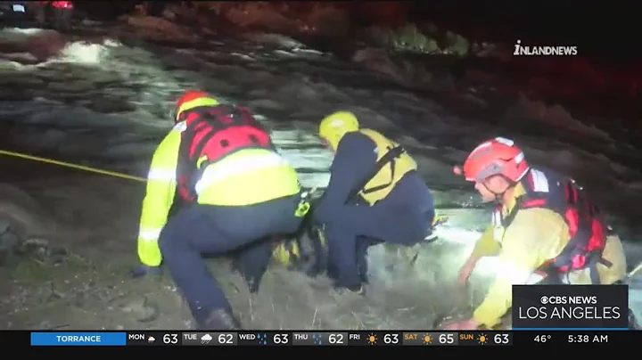 3 rescued from rising waters in Lytle Creek