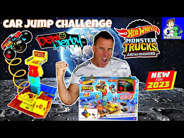 Hot Wheels Monster Trucks Arena Smashers Spin out Challenge New 2023 